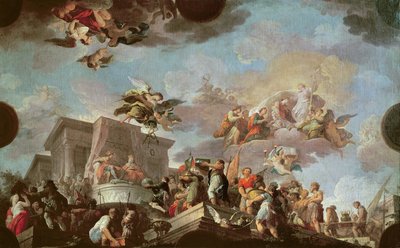 Christopher Columbus Offering the New World to the Catholic Kings by Antonio the Elder Gonzalez Velazquez